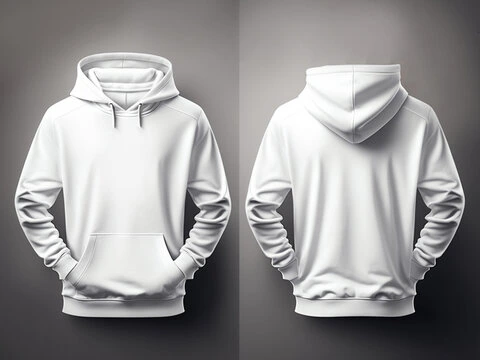 plain white hoodie