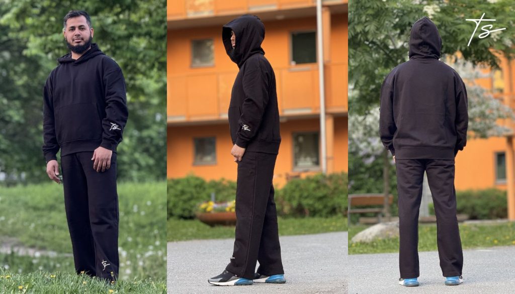 This is an image of black hoodie | Svart hoodie