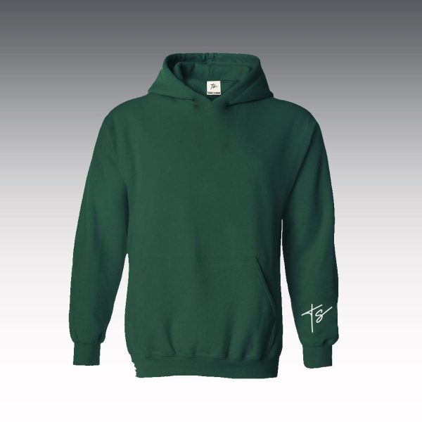 Plain Dark Green Hoodie | Grön Hoodie