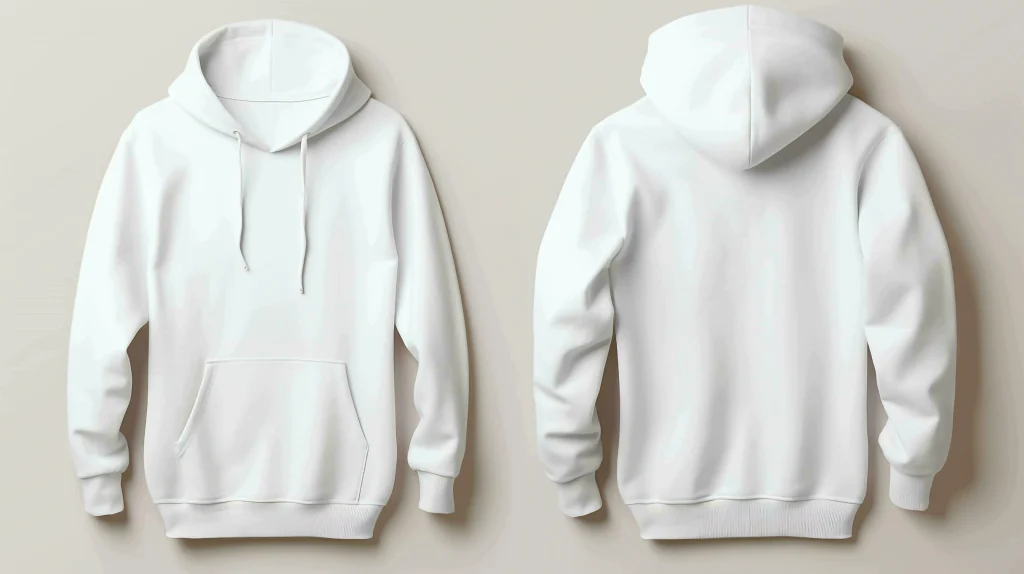 plain white hoodie