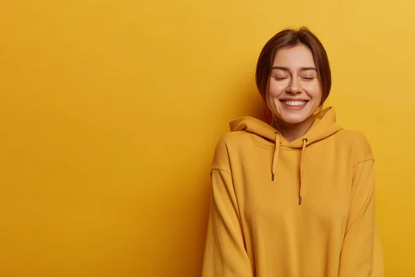 Plain yellow hoodie