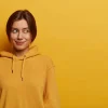 Plain yellow hoodie