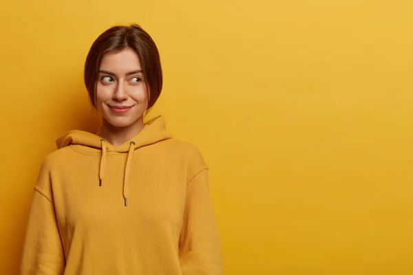 Plain yellow hoodie