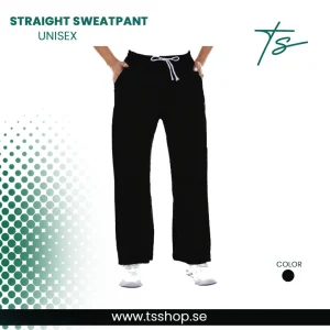 This is an image of Straight black Sweatpants