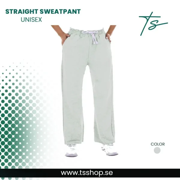 This is an image of Straight white Sweatpants