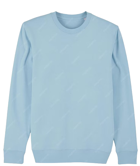 Plain Ljusbla Sweatshirt Light Blue Sweatshirt TS