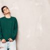 This is an image of grön sweatshirt | green swatshirt