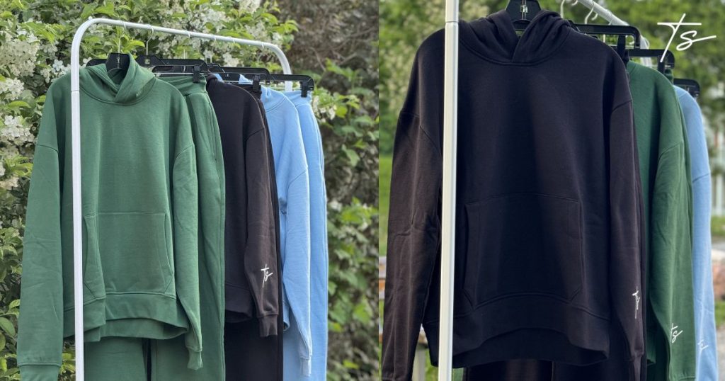 This is the image of the collection of light blue hoodies,Dark green hoodies and black hoodies