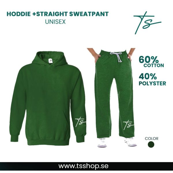 Dark Green Hoodie and Sweatpants set