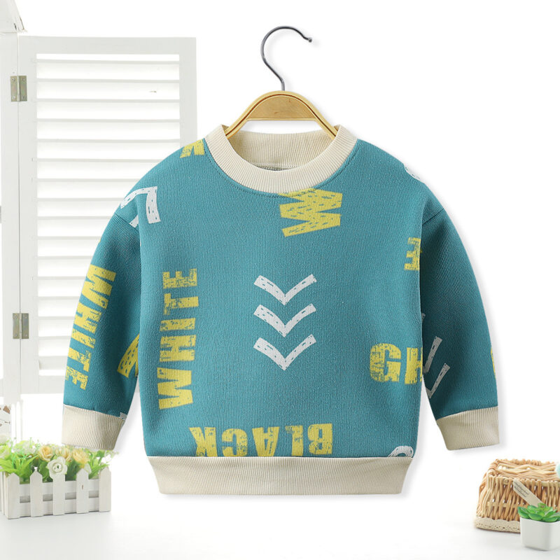 Winter long-sleeved pullover baby warm polar fleece top