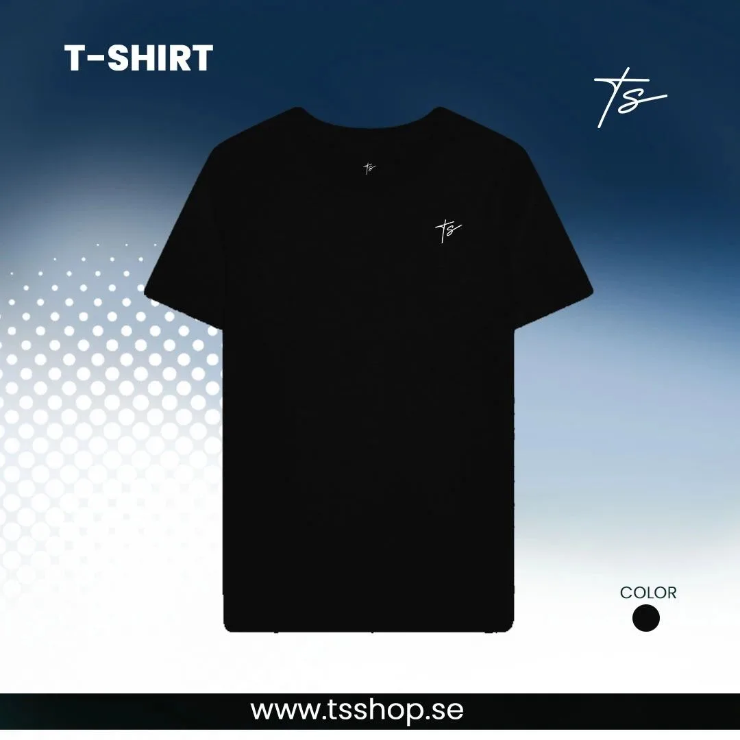 Premium Black T-Shirt | Unisex | Wholesale Orders Across Sweden | TS